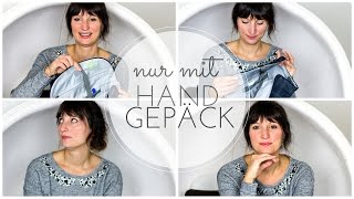 REISEN nur mit HANDGEPÄCK 2 Packliste KOSMETIK [upl. by Ydennek]