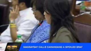 Cong Mitos Magsaysay tells Sec Carandang to stop being arrogant [upl. by Ardnot]