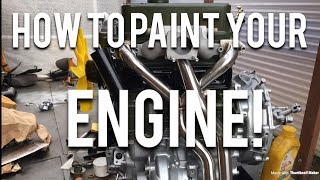 Classic Mini Restoration  How To Paint Your Engine [upl. by Elset]