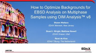 How to Optimize Backgrounds for EBSD Analysis on Multiphase Samples using OIM Analysis™ v8 [upl. by Petua]