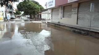 Río y calles céntricas de Juchitán después de las 6 de la tarde Inundación [upl. by Neyu]