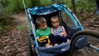 Sunset Trail Ride on the InStep Take2 Double Bike Trailer [upl. by Ojybbob640]