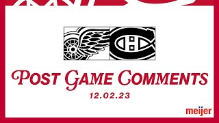 Walman amp Lalonde Post Game Comments  Dec 2  MTL [upl. by Cand]