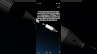 docking tutorial spaceflightsimulator sfs spaceflightsimulatortipsandtricks [upl. by Taimi]