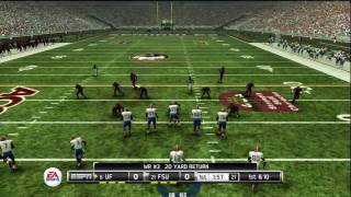 Floida vs Florida State NCAA Football 11 [upl. by Ramirol]