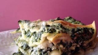 How to Make a Spinach Mushroom Lasagna  White Lasagna Recipe [upl. by Dalila]