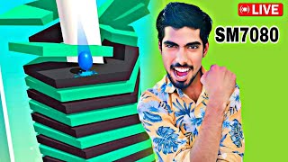 Stack Ball 😱 LIVE🔴 daily gaming ShahrukhSM7080🍁200K [upl. by Eentruoc]