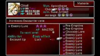 FFVII  How to Master Materia Quickly Old Version [upl. by Aldon]