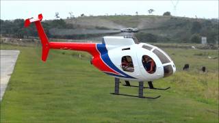 MD 500E 450 Size First Flight Test [upl. by Aropizt]