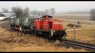 294 640 mit Müllzug auf der Nebenbahn am 2922012 [upl. by Anairo]