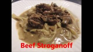 slow cooker beef stroganoff VLOGTOBER 2016 [upl. by Llenyar]