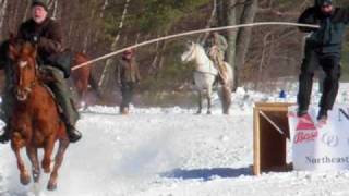 Thrilling Extreme Horse Ski Joring Races [upl. by Bilicki413]