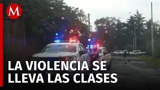 Michoacán suspende clases por enfrentamientos y quema de vehículos [upl. by Abagael193]