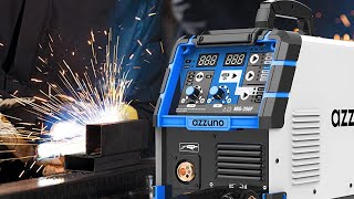 AZZUNO 200A MIG Welder110V220V Dual Voltage multiprocess welderGas Gasless MIG Welding Machine [upl. by Leoy]