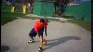 Unseen Streetball Freestyle Tricks Street Basketball Tricks [upl. by Dnomhcir]