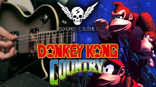 Aquatic Ambience Donkey Kong Country  Guitar  Metal Cover by Psycho Crusher [upl. by Averi]