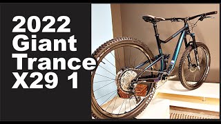 2022 Giant Trance X29 1 The specifications details geometry and suitability of this Mountain Bike [upl. by Krishna917]