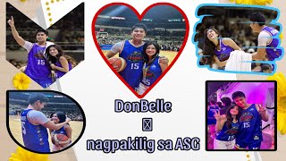 DonBelle nagpakilig sa ASG nagpa sub si donato kay belle nag free throw at sinabitan ng medalya [upl. by Zednanreh]