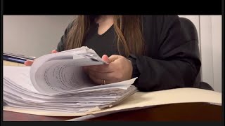 ASMR Paper Sorting 📄 No Talking  Office Ambience Stapling papers  organizing papers [upl. by Virgil371]