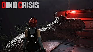 Dino Crisis Rebirth  Full Game Walkthrough  Remake Classic Survival Horror Game [upl. by Adnilec]