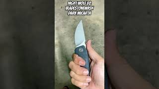 NIGHTWOLF nwn04dmw D2 blade Stonewash DarkMicarta handle [upl. by Skipton]