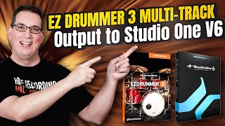 Toontrack EZdrummer 3 Tutorial  Multitrack Output in Studio One V6 [upl. by Thistle283]