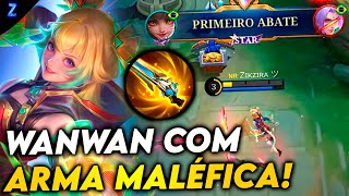 FIZ ARMA MALÉFICA NA WANWAN E GOSTEI  WANWAN GAMEPLAY  Mobile Legends [upl. by Stephan221]