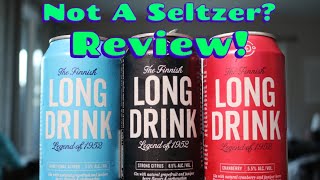 The Finnish Long Drink ReviewNot A Seltzer3 Different Flavors [upl. by Yelkcub]