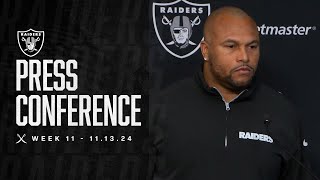 Coach Pierce ‘Everything That’s Behind Us Is Behind Us I’m Looking Forward’  Raiders  NFL [upl. by Sewel275]