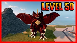 How Strong Is LEVEL 50 DESTOROYAH  Roblox Kaiju Universe [upl. by Elamef]