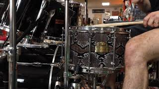 Pearl 8x14 Vinnie Paul Signature quotSnake Skinquot Snare Drum [upl. by Gresham]