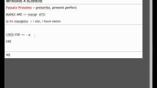 ITALIAN GRAMMAR PASSATO PROSSIMO  TRANSITIVE verbs  ERE IRE [upl. by Zuleika]