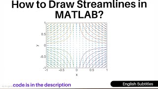 Streamlines in MATLAB  English Subtitles [upl. by Carlotta]