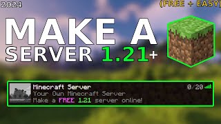 How to Make a FREE Minecraft Server Java 121 [upl. by Geof]