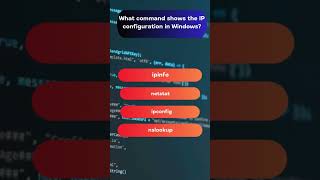 Command to Show IP Configuration in Windows computerbasics [upl. by Susy489]