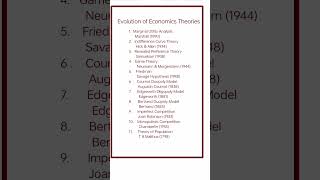 Evolution of Economic Theories yt youtubeshorts ugcnet economics theory shortsviral shorts [upl. by Ennovyhc]