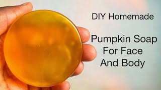 DIY How To Make Pumpkin Soap At Home  DIY Melt And Pour [upl. by Imehon]