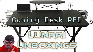 UNBOXING  Gaming Desk PRO from Atlantic Review Setup amp Assembly [upl. by Hgielime372]