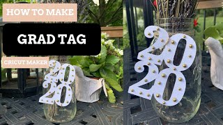 How To Make a Graduation Centerpiece Using Cricut [upl. by Shiroma]