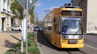 Straßenbahnen in Merseburg 4K [upl. by Gilliette]