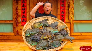 Super Spicy Bullfrogs are SWIMMING In My Mouth Incredible FRESH SO Tasty  Uncle Rural Gourmet [upl. by Ardyce]