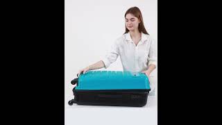 Yayavar Tokyo Dual Trolley Bag Teal and Black  Large [upl. by Annahsor160]