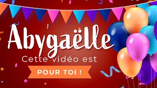 🎂 Chanson joyeux anniversaire Abygaëlle  Les chatons les plus mignons 🎂🎉 [upl. by Wolfgram]