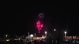 Caraquet City in Canada New Brunswick Fireworks 2024 August 11 [upl. by Airdnalahs258]