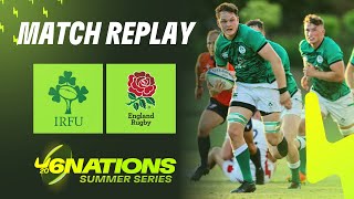 MATCH REPLAY  Ireland v England  U20 Six Nations Summer Series [upl. by Beeson]