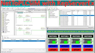 PLC S300 Simulation Kepware and NetToPLCSIM full tutorial [upl. by Lsiel]