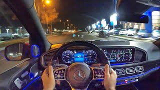 2021 Mercedes Maybach GLS 600 POV Night Drive 3D AudioASMR [upl. by Atnwahs]