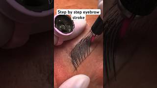 How to do microblading 🔥 browtattoo microblading makeup [upl. by Rollins]