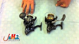 Difference Between The Shimano Thunnus and Shimano Baitrunner Spinning Reels  JampH Tackle [upl. by Esaj249]