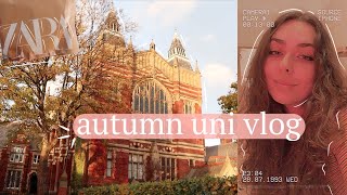 leeds logs  autumn cozy university  student vlog  study halloween dissertation mulled cider [upl. by Nylanaj]